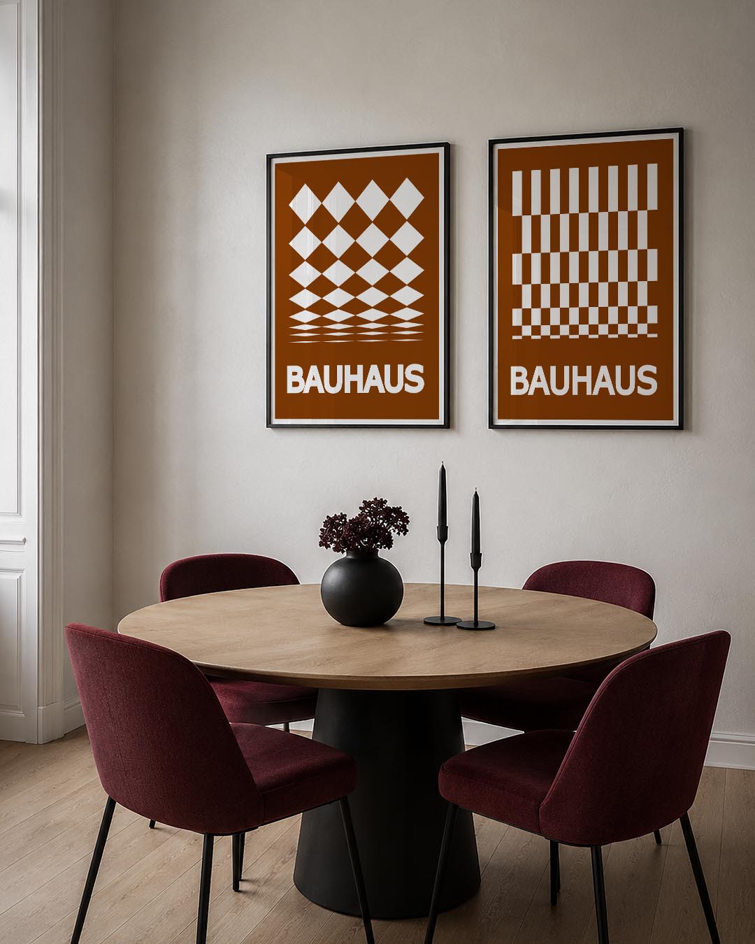 Ruitvormige herhaling Posterset
