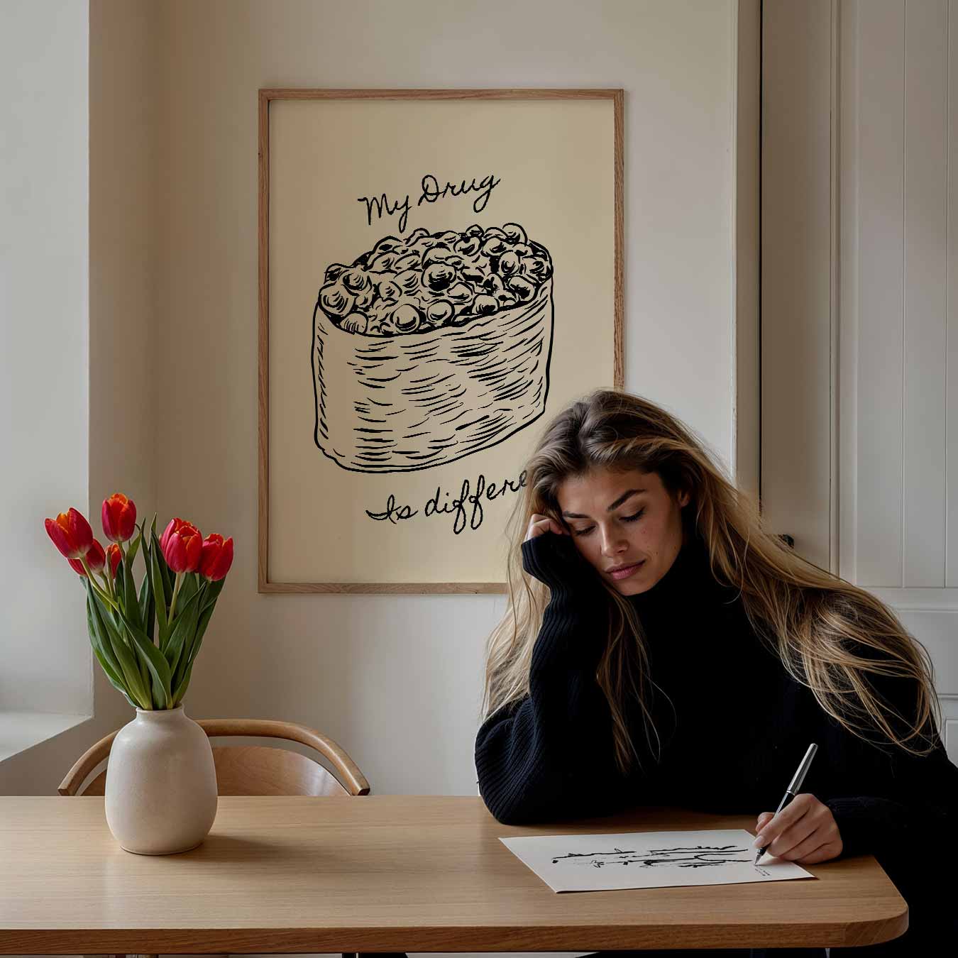 Speelse Snack Inspiratie Poster-WallArtistic