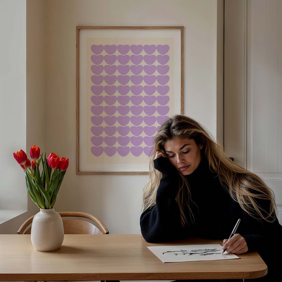 Liefdevolle Harten Poster-WallArtistic