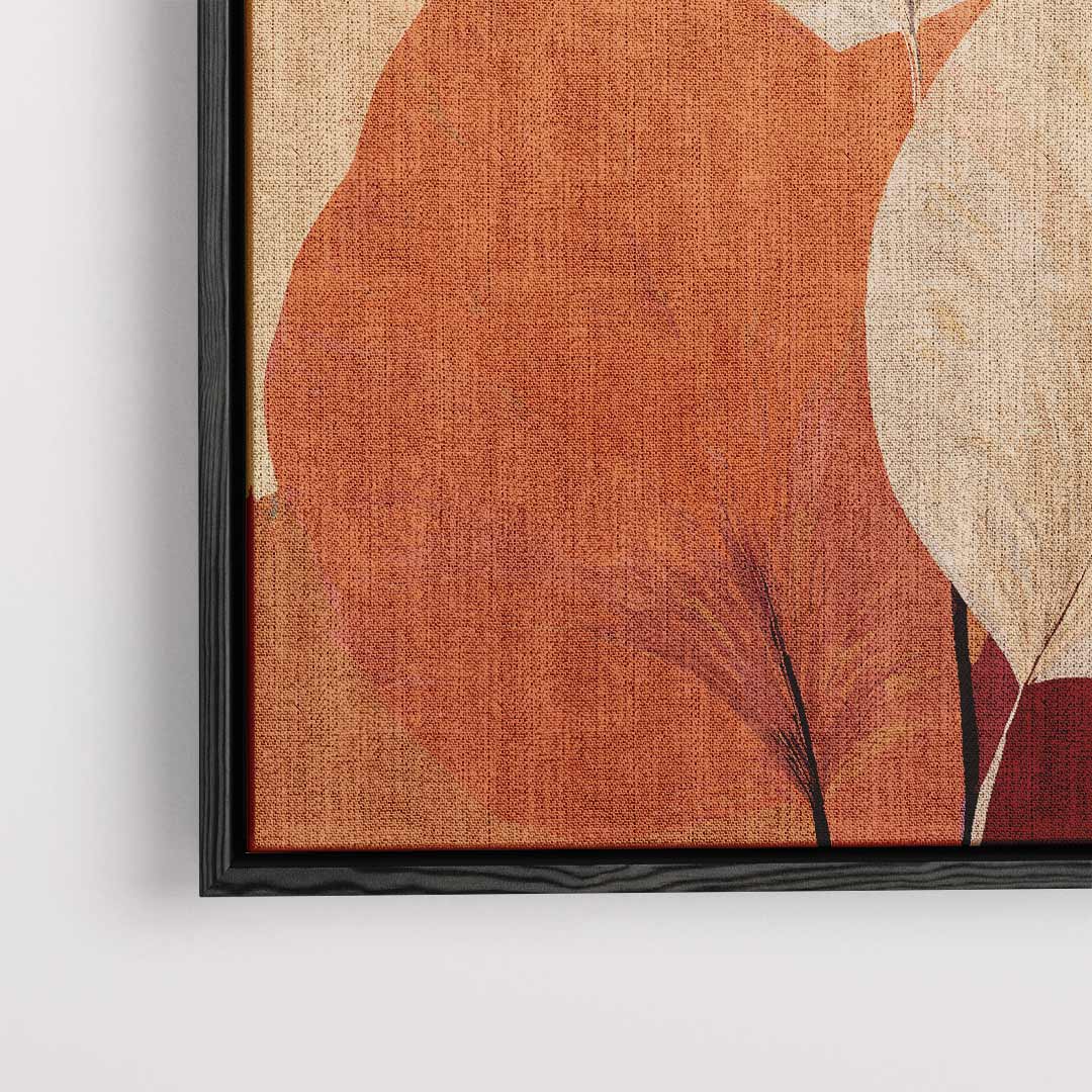 Blad in Herfstsfeer Kunstwerk-canvas-dibond-plexiglas-wanddecoratie-WallArtistic