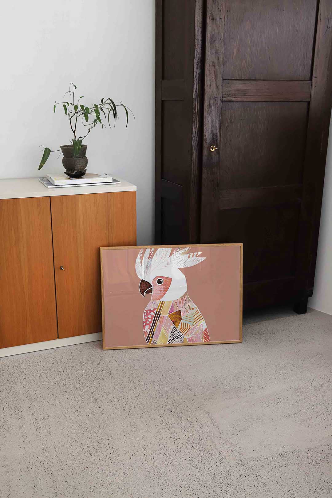 Papegaai met patronen Poster