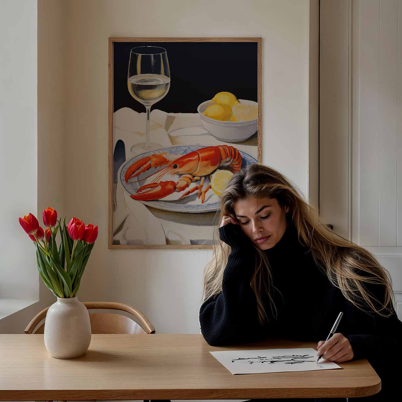 Luxe Diner Belevenis Poster-WallArtistic