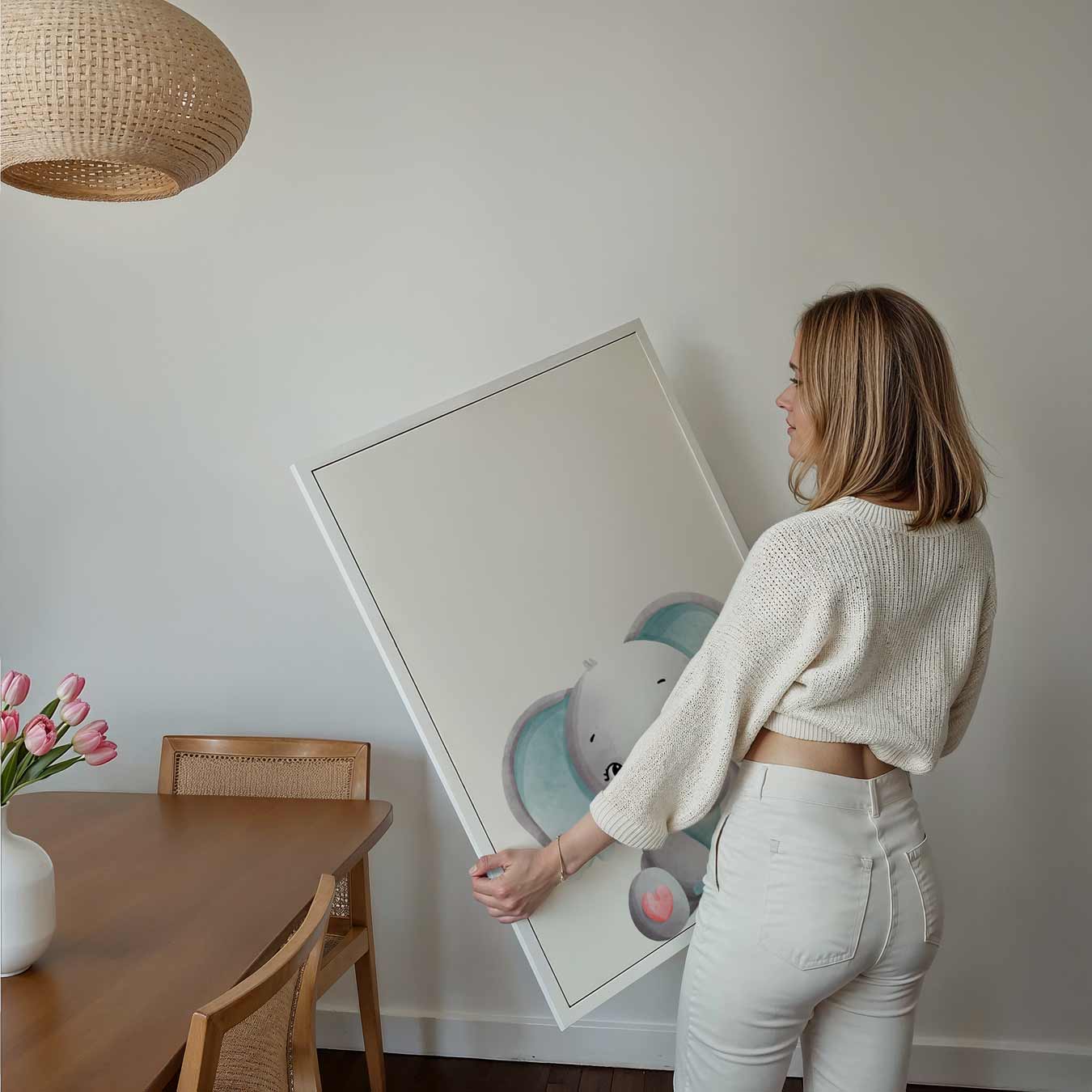 Schattige Olifantenposter-WallArtistic