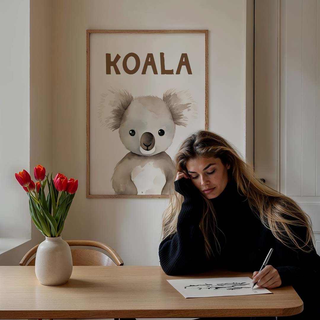 Schattige Koala Poster-WallArtistic