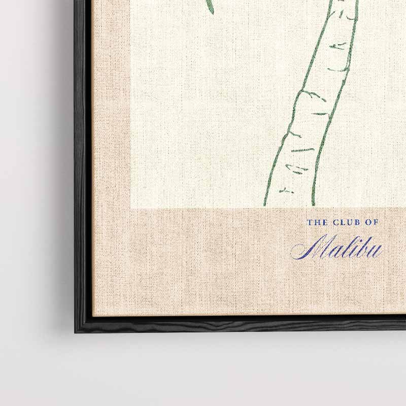 College Club Palmboom Art Print Kunstwerk-canvas-dibond-plexiglas-wanddecoratie-WallArtistic