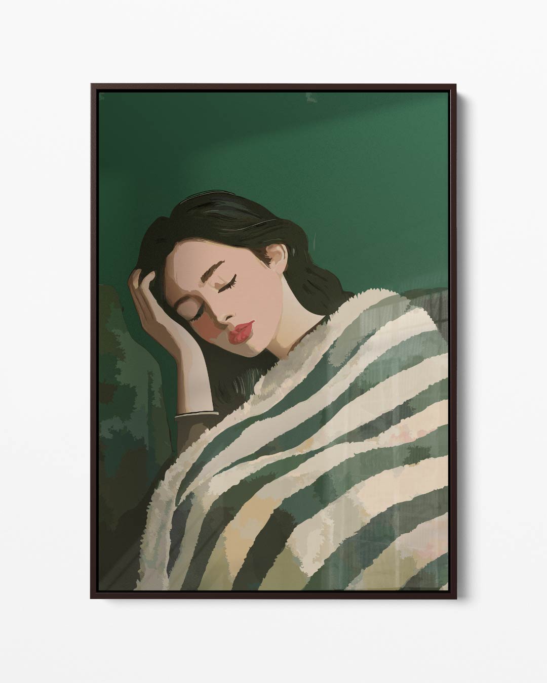 Slaapende Schoonheid Kunstwerk-canvas-dibond-plexiglas-wanddecoratie-WallArtistic