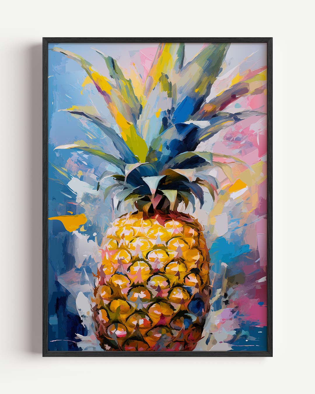 Ananas Kleurenexplosie Poster-WallArtistic
