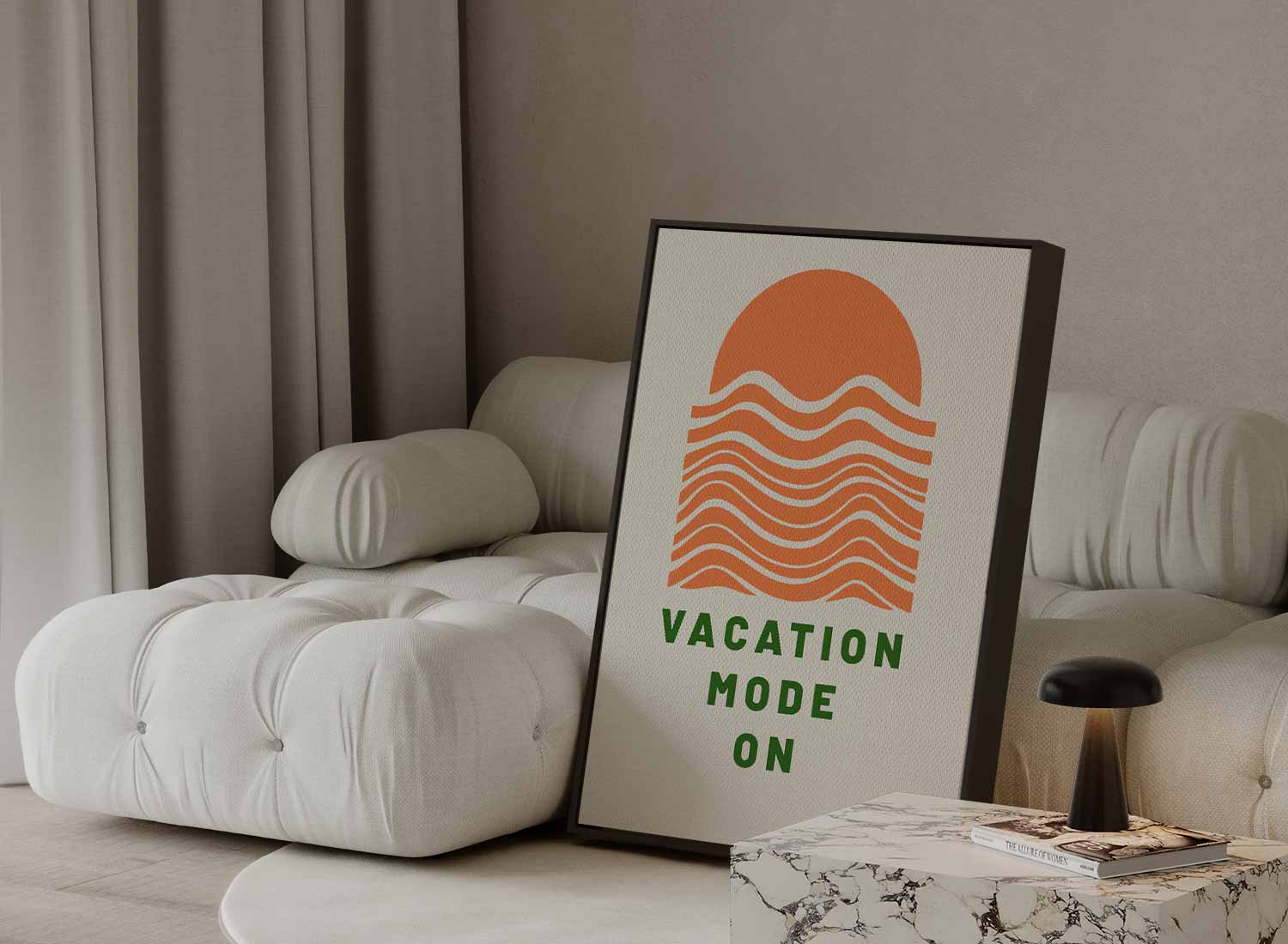 Vakantiemodus Aan Kunstwerk-canvas-dibond-plexiglas-wanddecoratie-WallArtistic