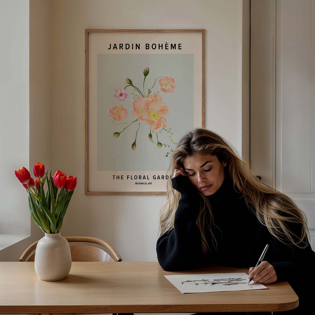 Botanische Bloemenpracht Poster-WallArtistic