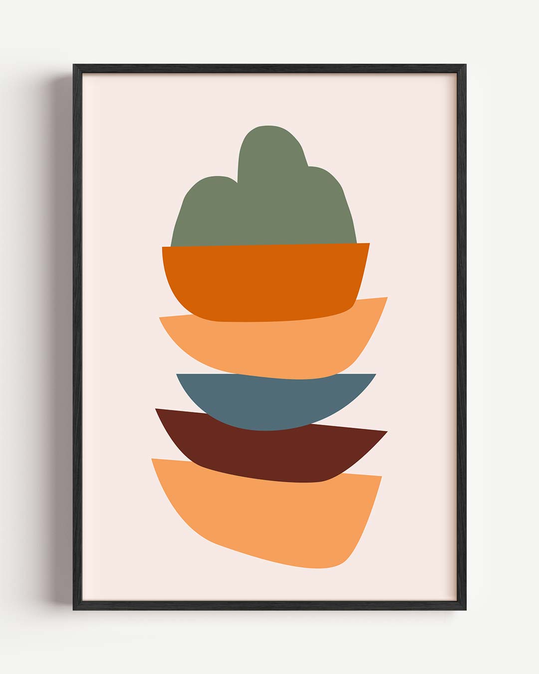 Kleurrijke Abstracte Vormen Poster-WallArtistic