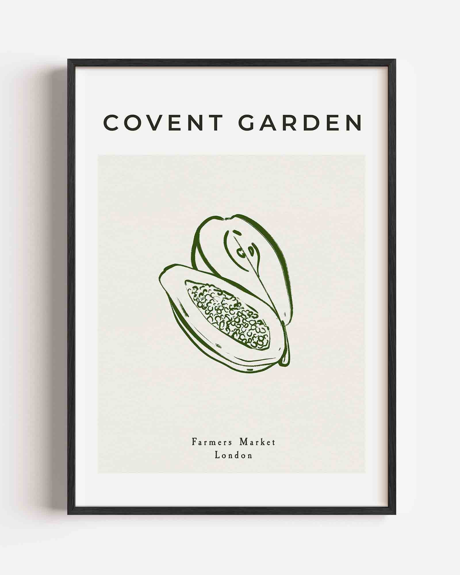 Papaya schets Poster