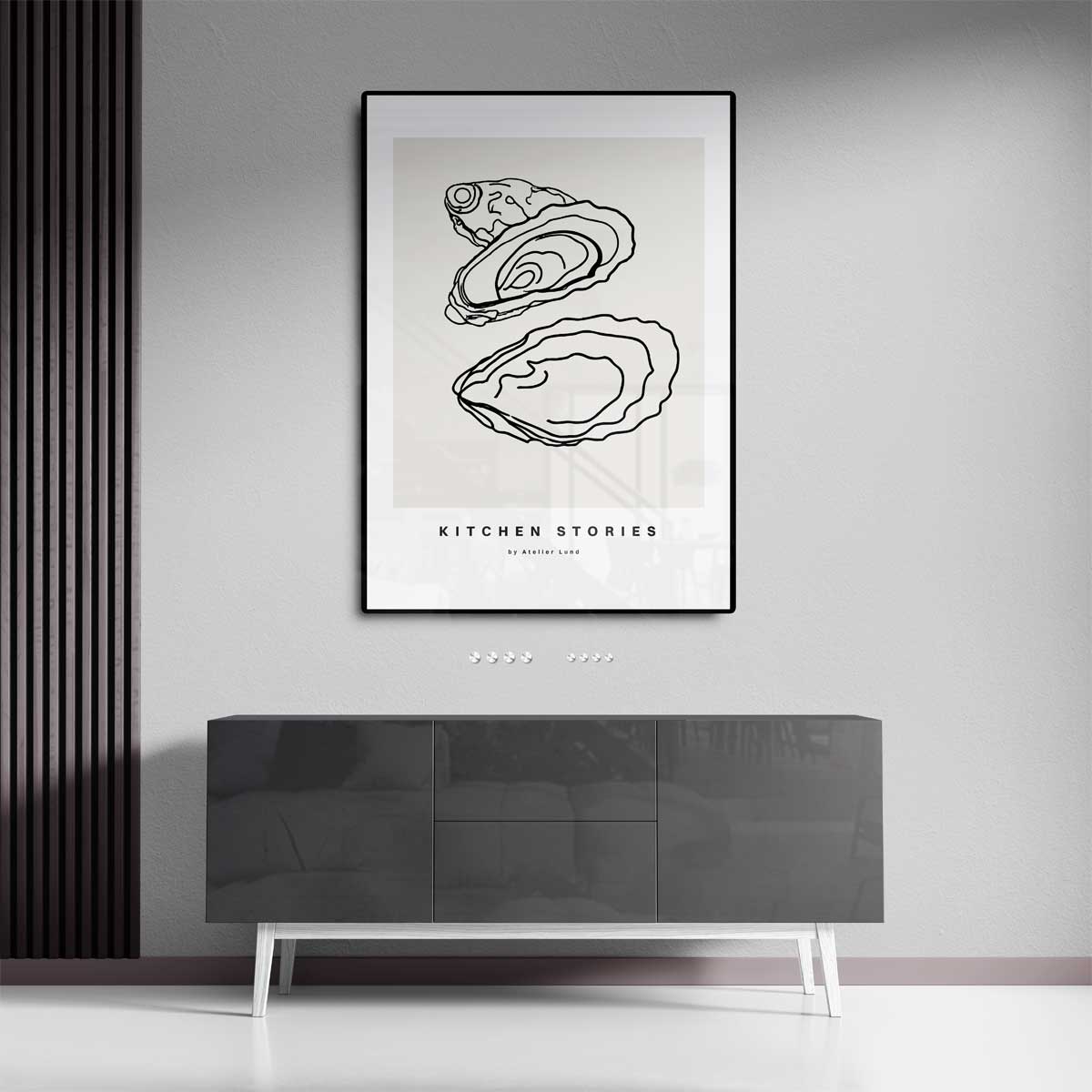 Oesterlijnschets Kunstwerk-canvas-dibond-plexiglas-wanddecoratie-WallArtistic