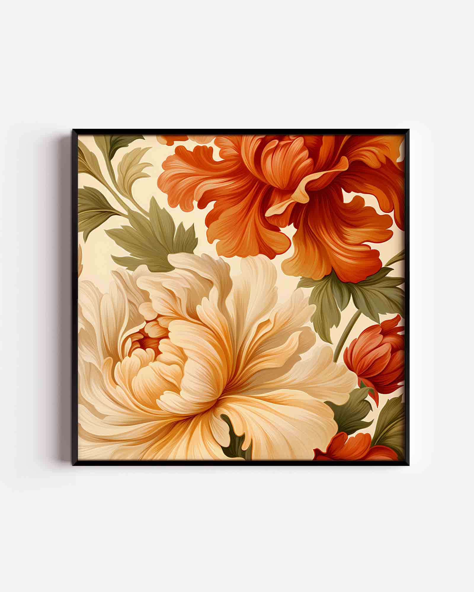 Bloemen en bladeren Poster