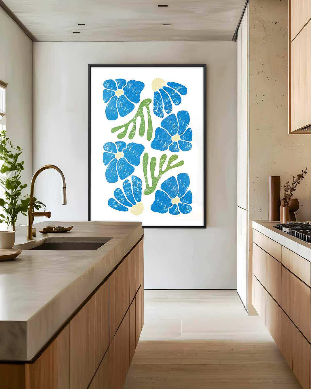 Bloemrijke Vreugde Kunstwerk-canvas-dibond-plexiglas-wanddecoratie-WallArtistic