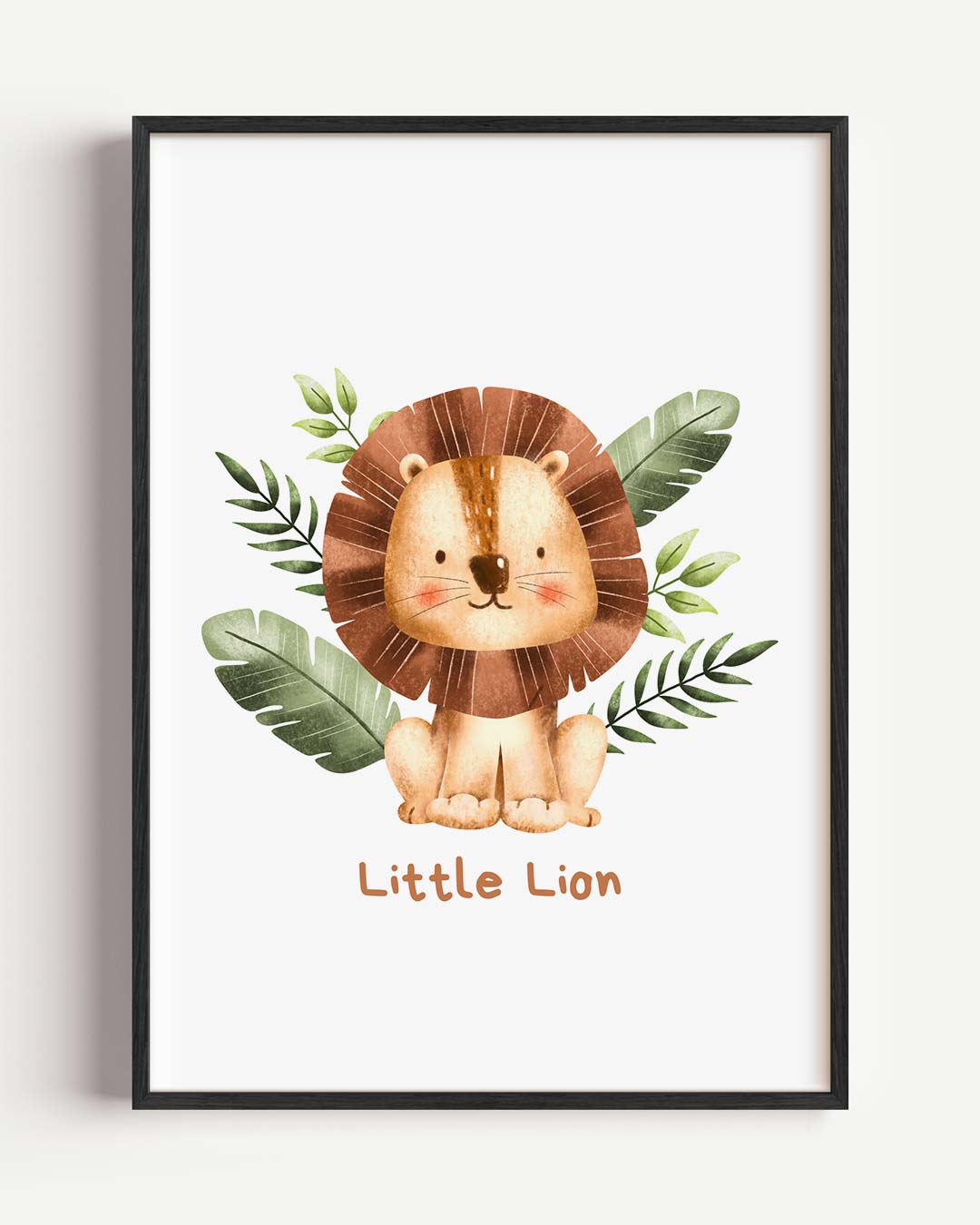 Schattige Leeuwen Babyslaapkamer Poster-WallArtistic