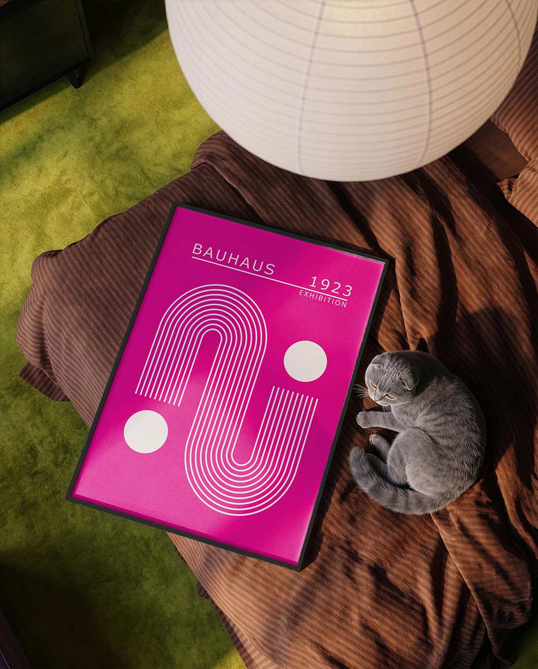 Lijnen en cirkels Poster