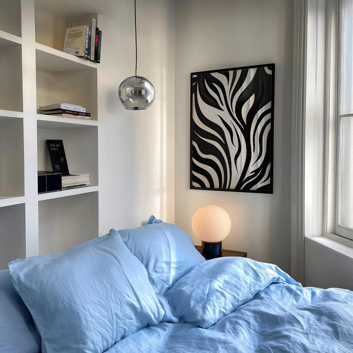 Zebra Strepen Kunstposter-WallArtistic