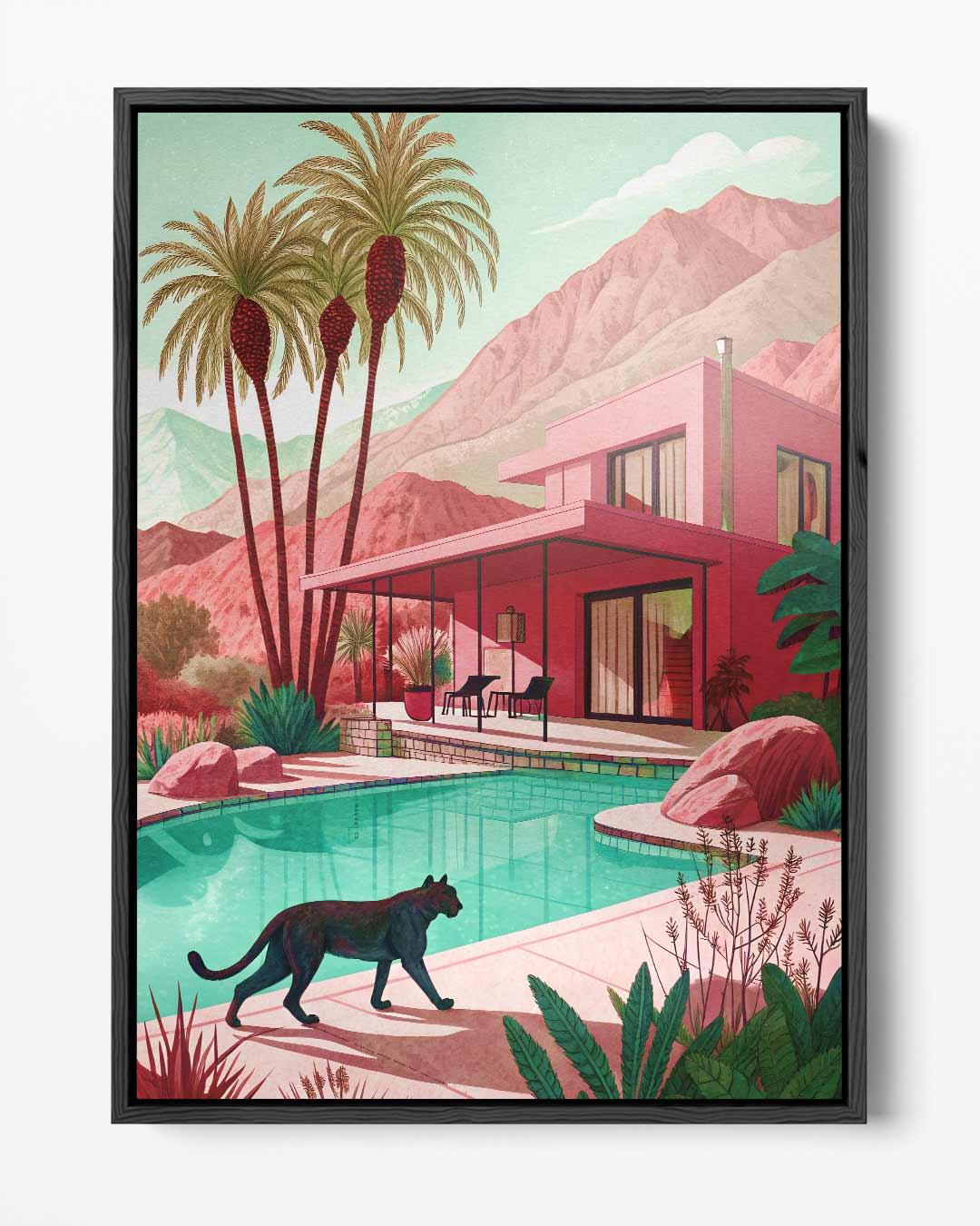 Zonnig Paradijs Kunstwerk-canvas-dibond-plexiglas-wanddecoratie-WallArtistic