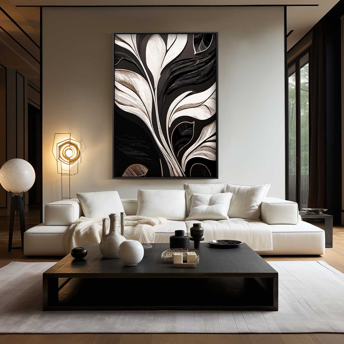 Elegant Botanisch Kunstwerk Kunstwerk-canvas-dibond-plexiglas-wanddecoratie-WallArtistic