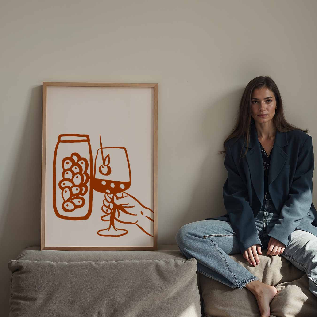 Cheers to Life Wijnposter-WallArtistic