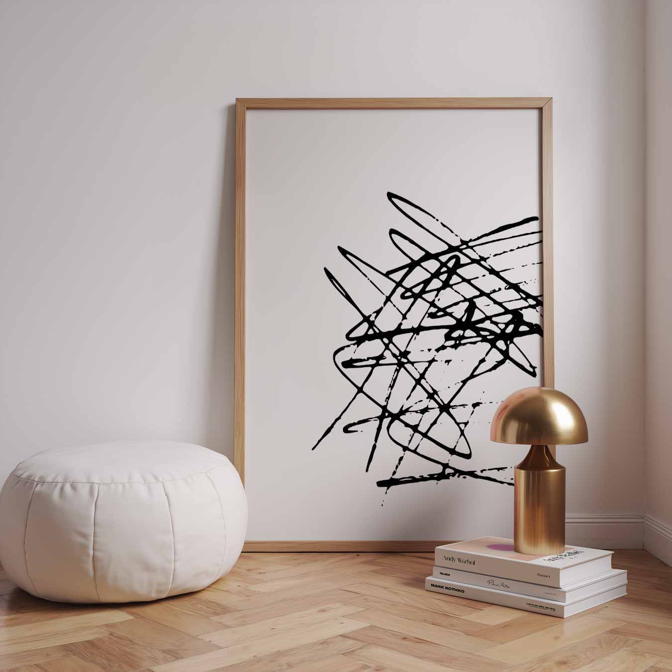 Dynamische Abstracte Kleurspatten Poster
