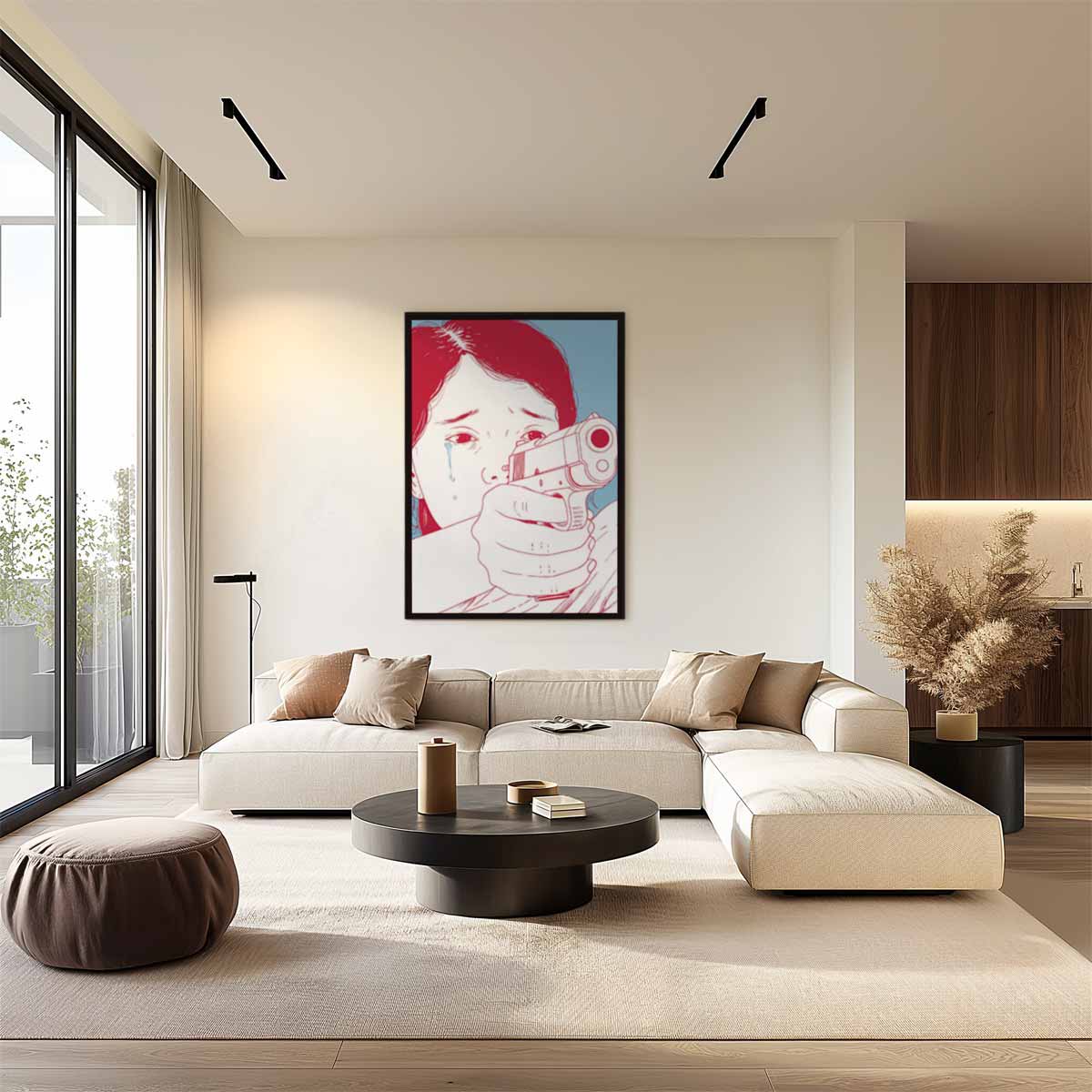 Abstract kunstwerk Kunstwerk-canvas-dibond-plexiglas-wanddecoratie-WallArtistic