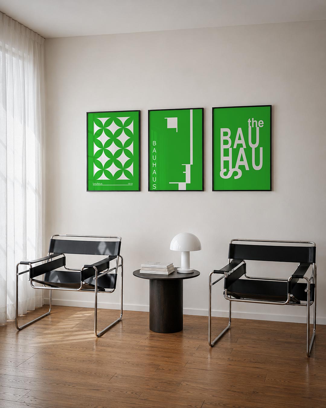 Groene cirkelpatronen Posterset