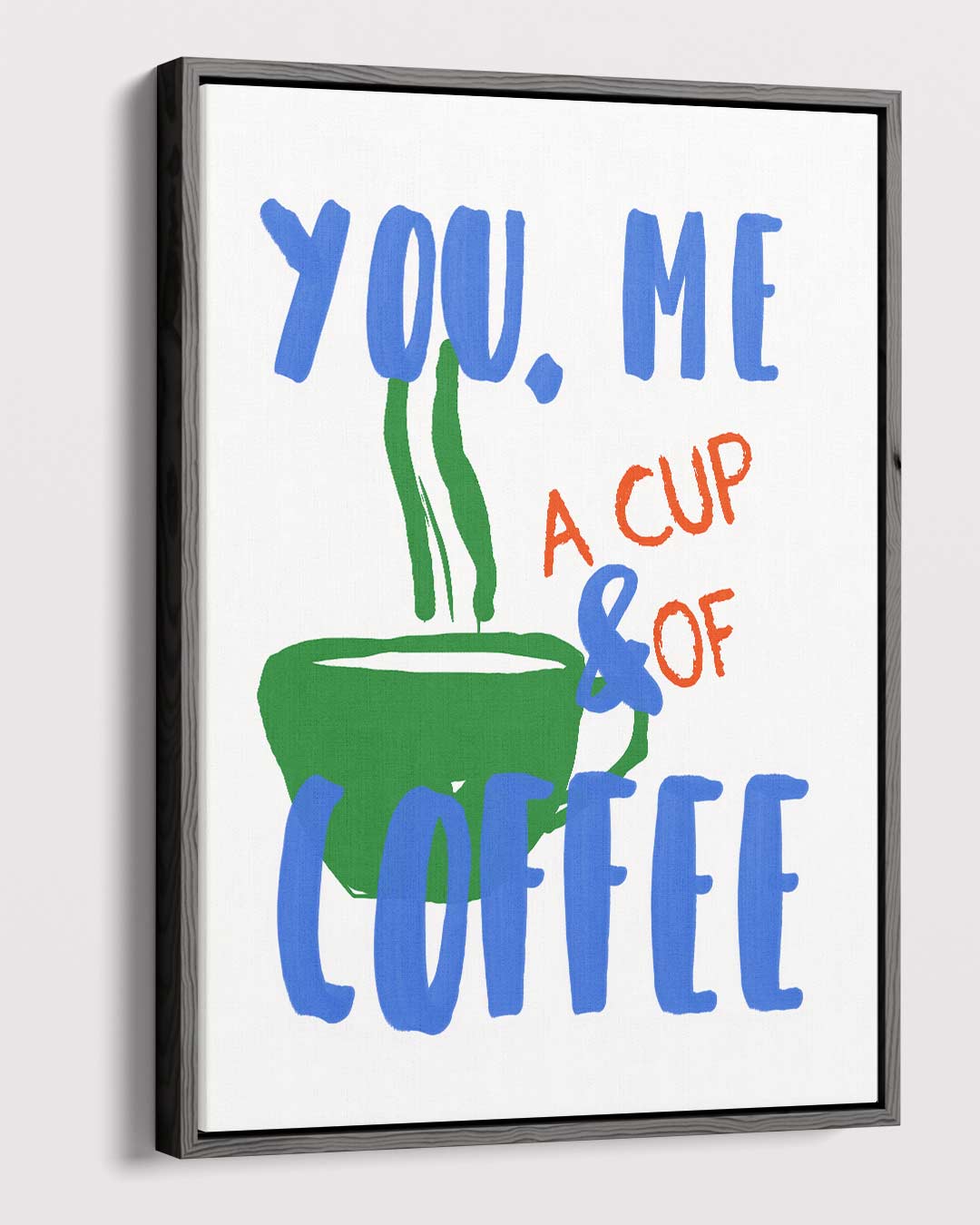 Koffieliefde Moment Kunstwerk-canvas-dibond-plexiglas-wanddecoratie-WallArtistic