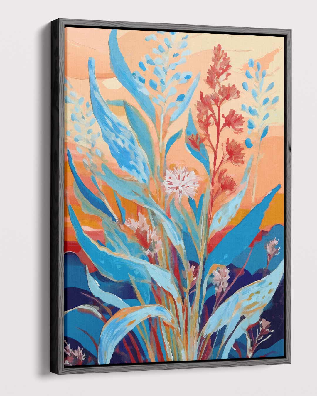 Kleurrijke Bloemenzee Kunstwerk-canvas-dibond-plexiglas-wanddecoratie-WallArtistic