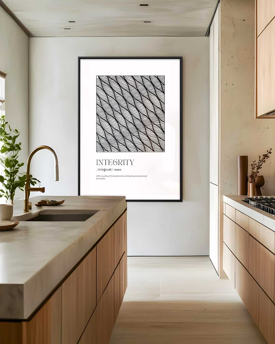 Geometrische Integriteit Wandkunst Kunstwerk-canvas-dibond-plexiglas-wanddecoratie-WallArtistic