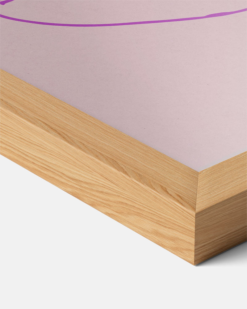 Trendy Kreeftenposter in Roze Poster-WallArtistic