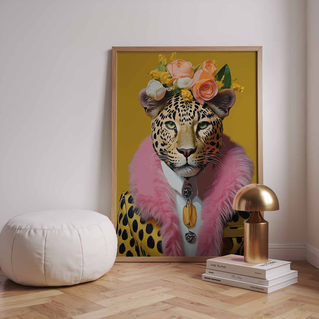 Stijlvolle Luipaard Portrait Poster-WallArtistic