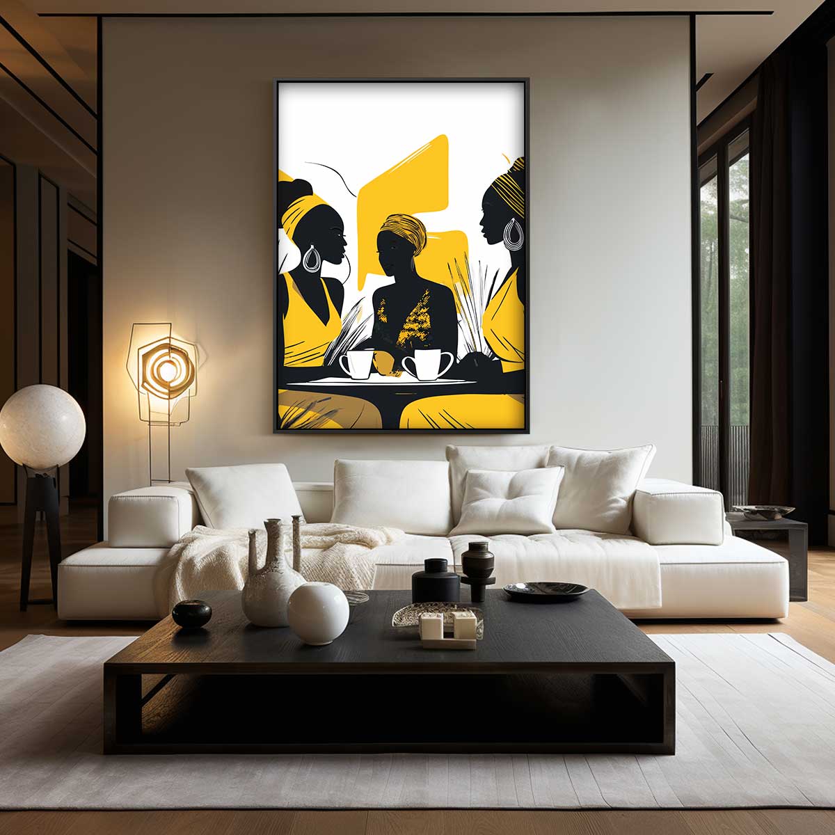 Gezellig Onderonsje Kunstwerk-canvas-dibond-plexiglas-wanddecoratie-WallArtistic