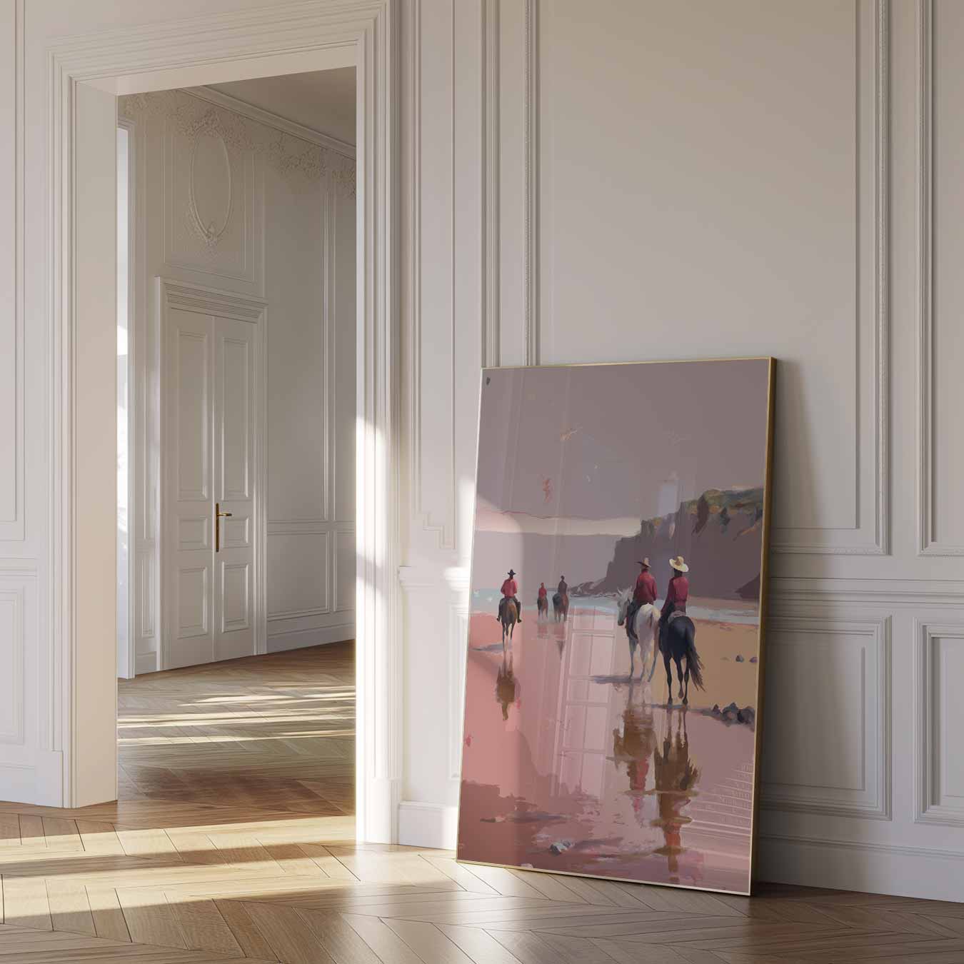Cowboys op het Strand Poster