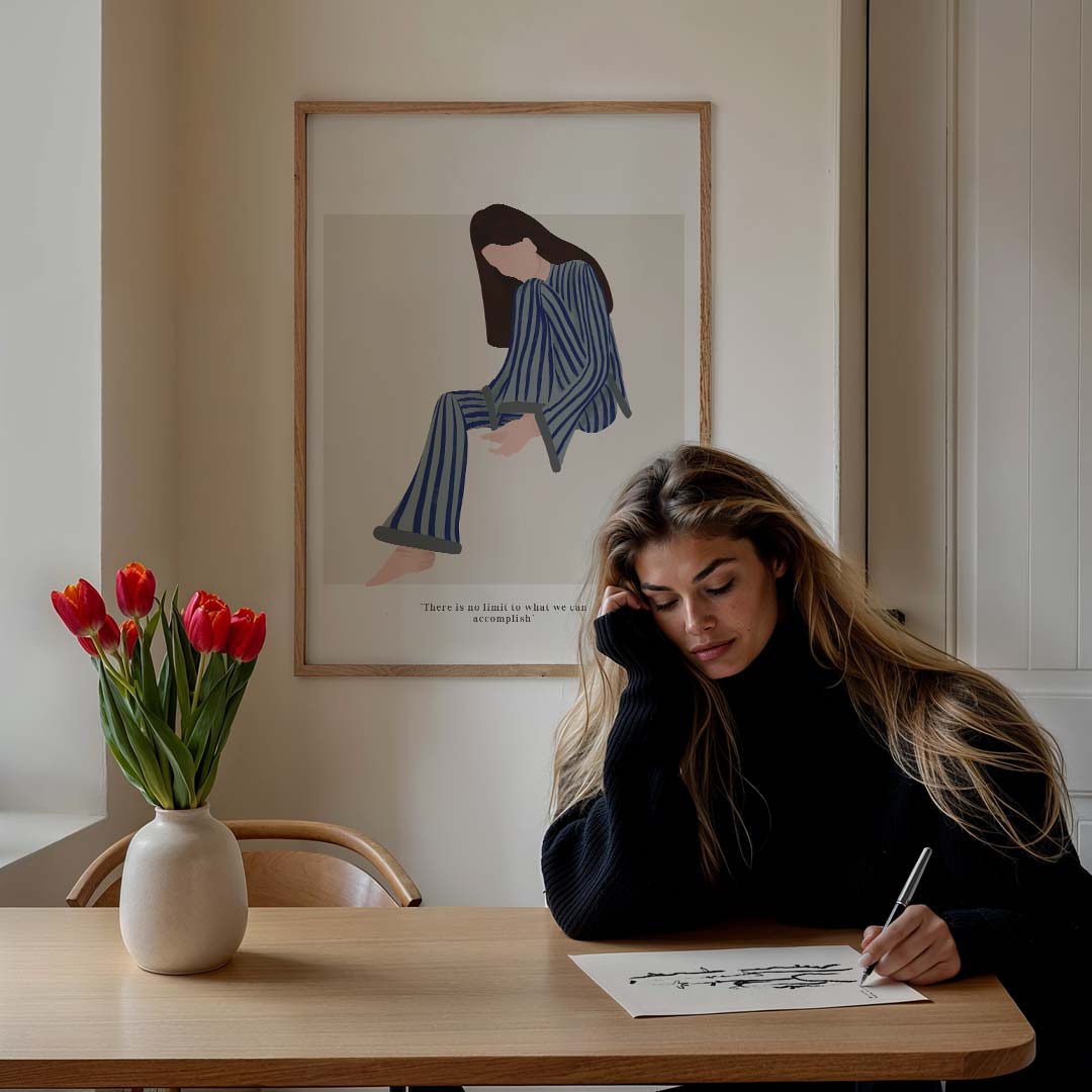 Inspirerende Vrouwelijke Kracht Poster-WallArtistic