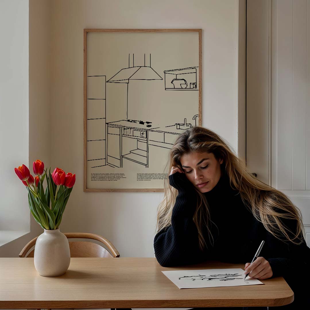 Minimalistische Keukenposters Poster-WallArtistic