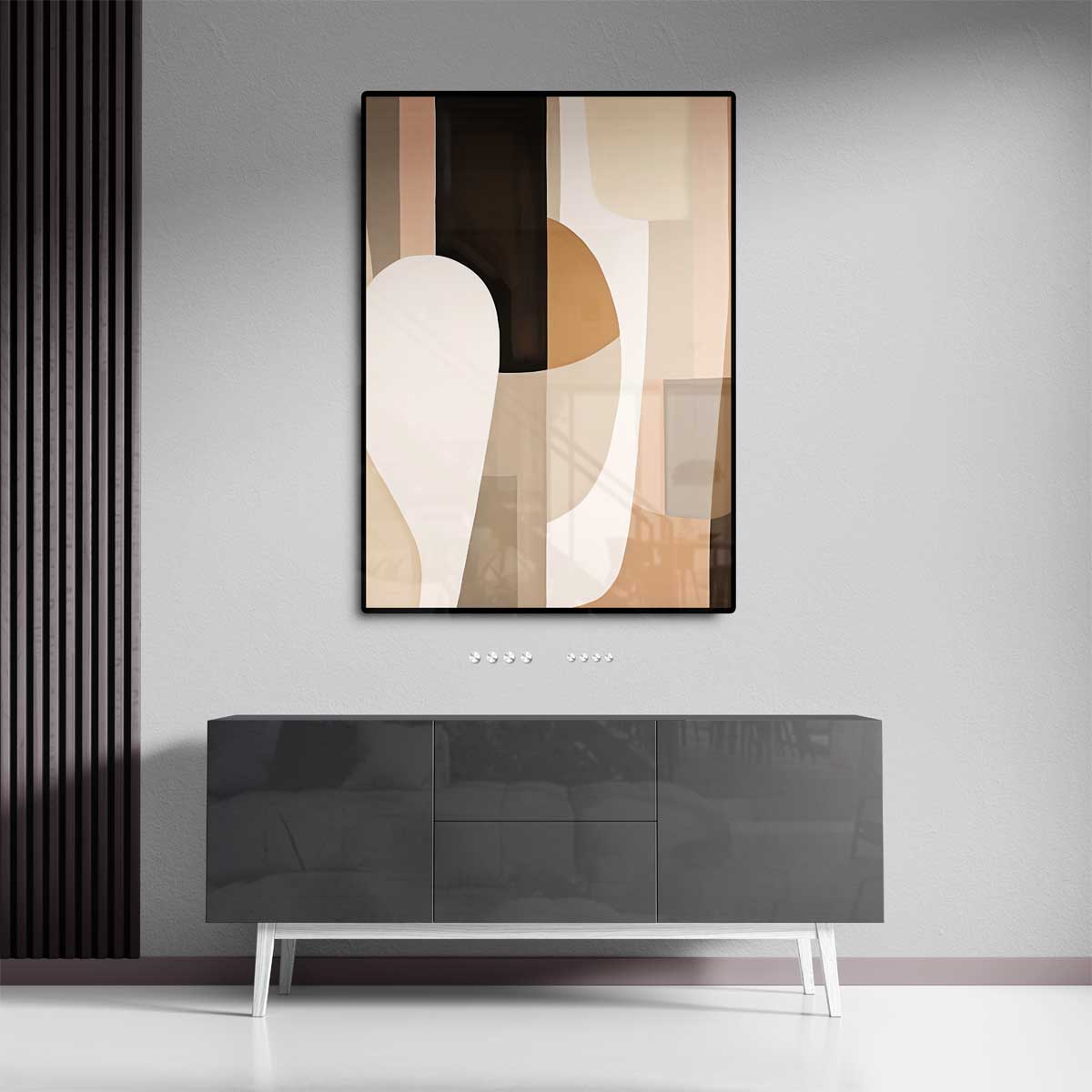 Aardse Harmonie Kunstwerk-canvas-dibond-plexiglas-wanddecoratie-WallArtistic
