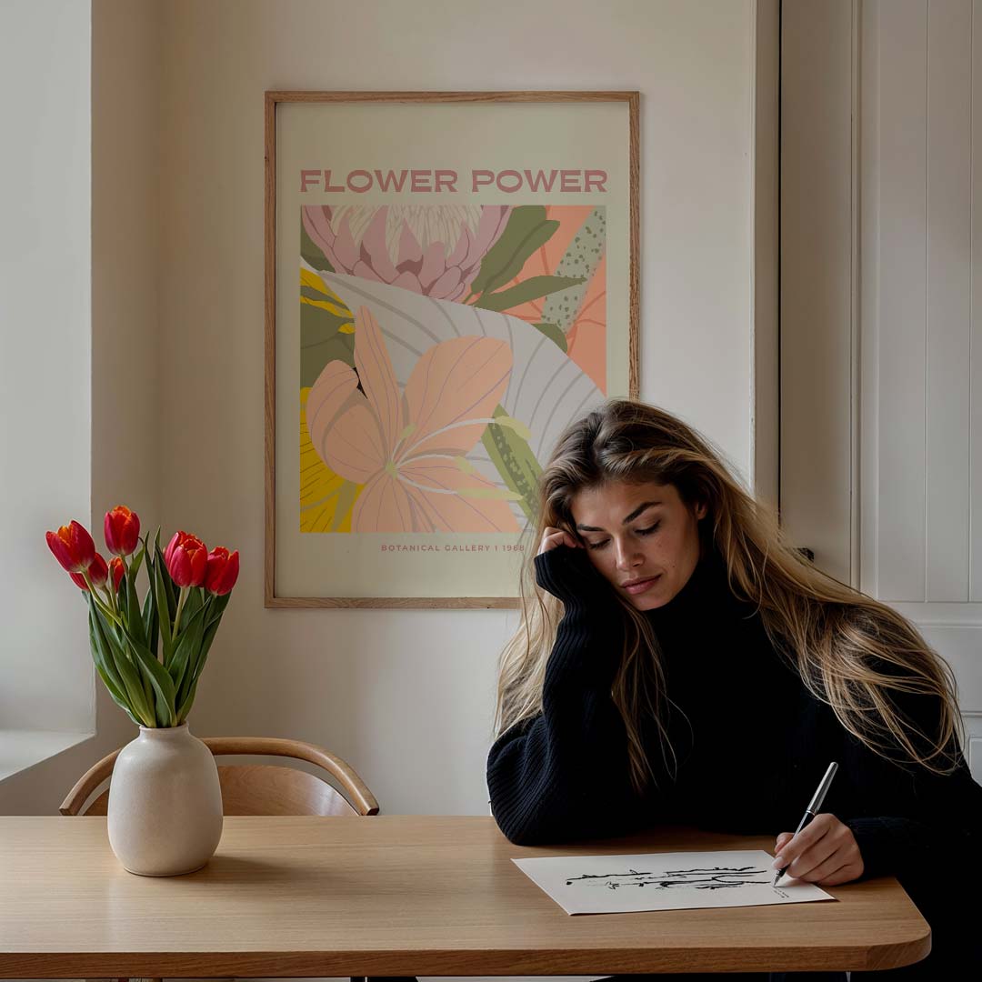 Flower Power Botanische Poster-WallArtistic