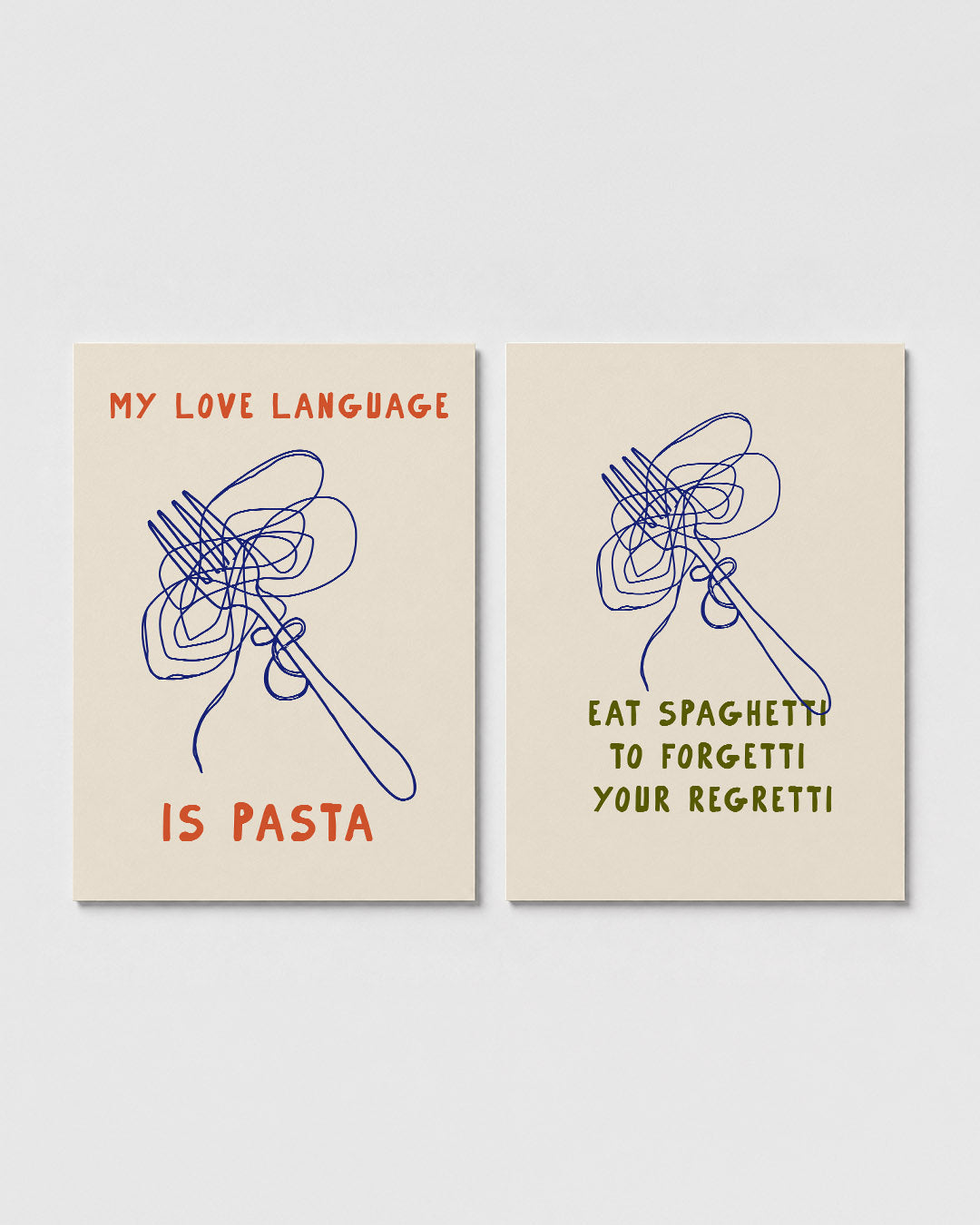 Kleurrijke lijnenspel Posterset