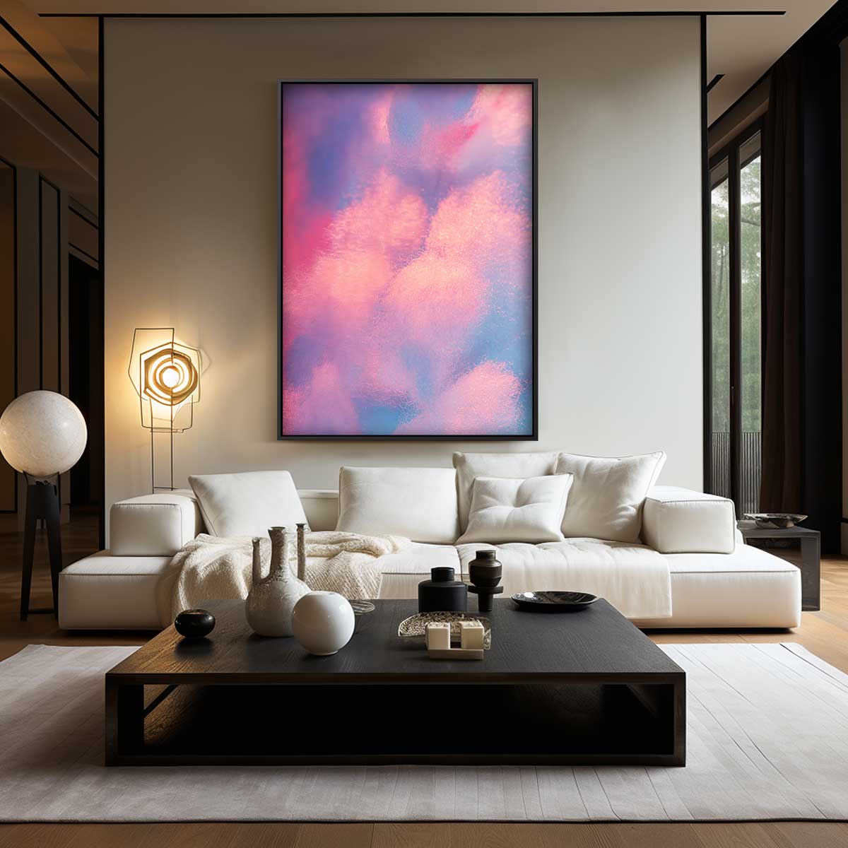 Dromerige Wolkenlucht Kunstwerk-canvas-dibond-plexiglas-wanddecoratie-WallArtistic