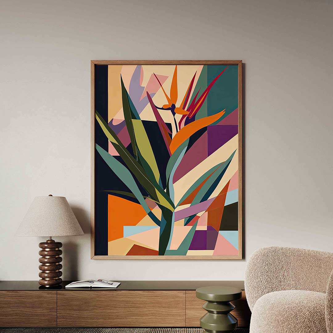 Abstracte bladeren Poster
