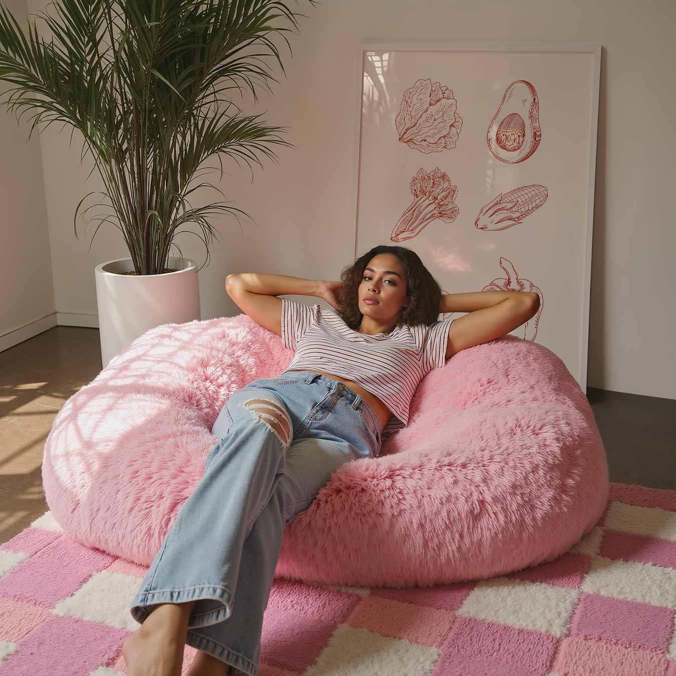 Retro Groente Illustratie Poster-WallArtistic