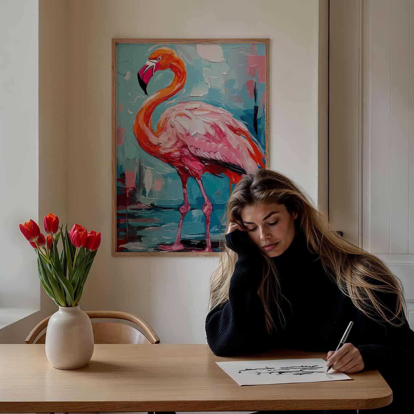 Flamingo Droomwereld Poster