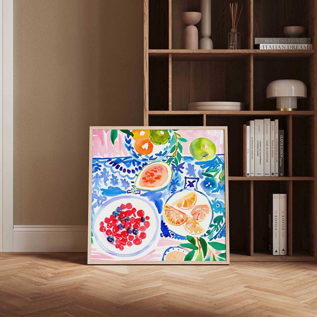 Fruit en patronen Poster