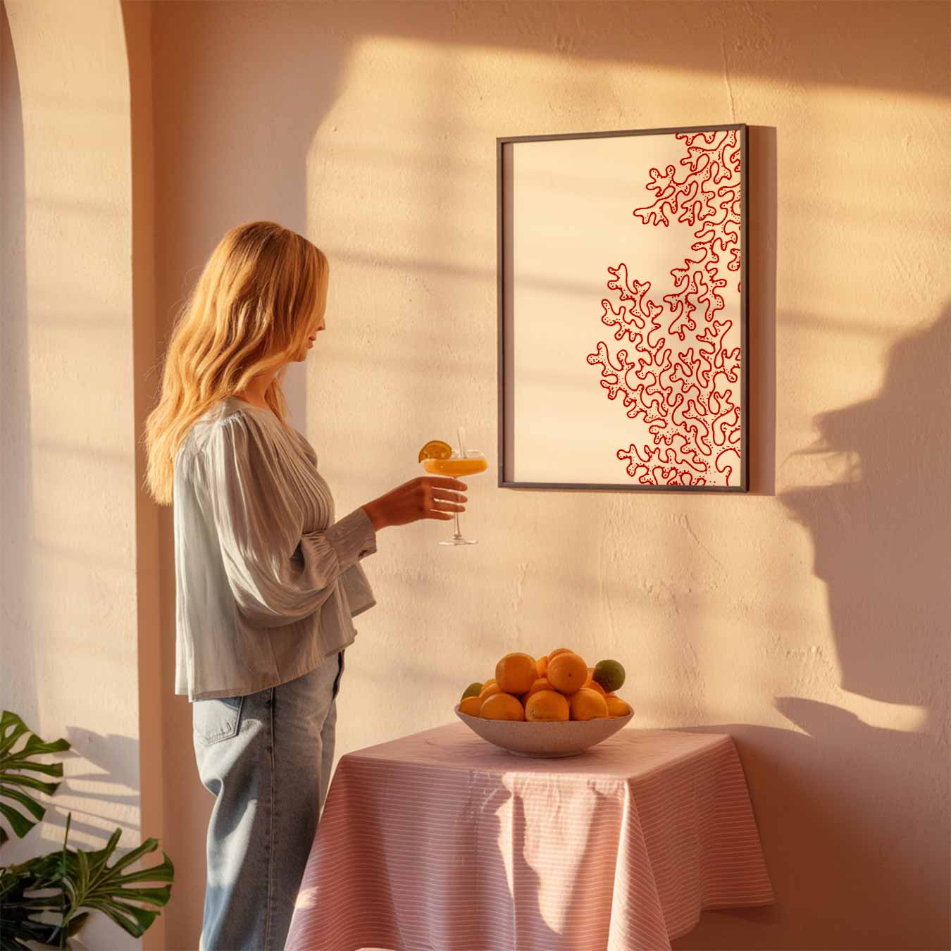 Rode Koralen Kunstposter