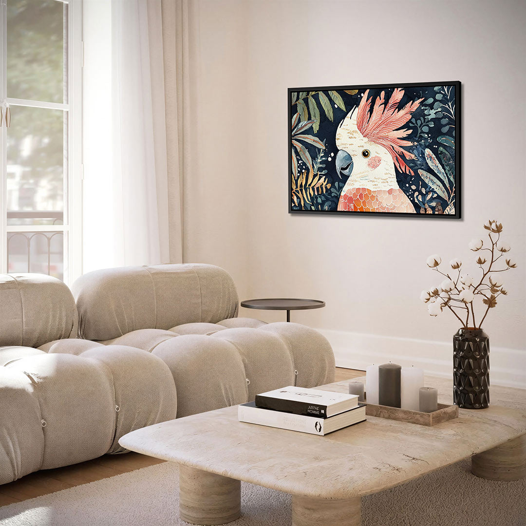 Exotische vogel illustratie Kunstwerk