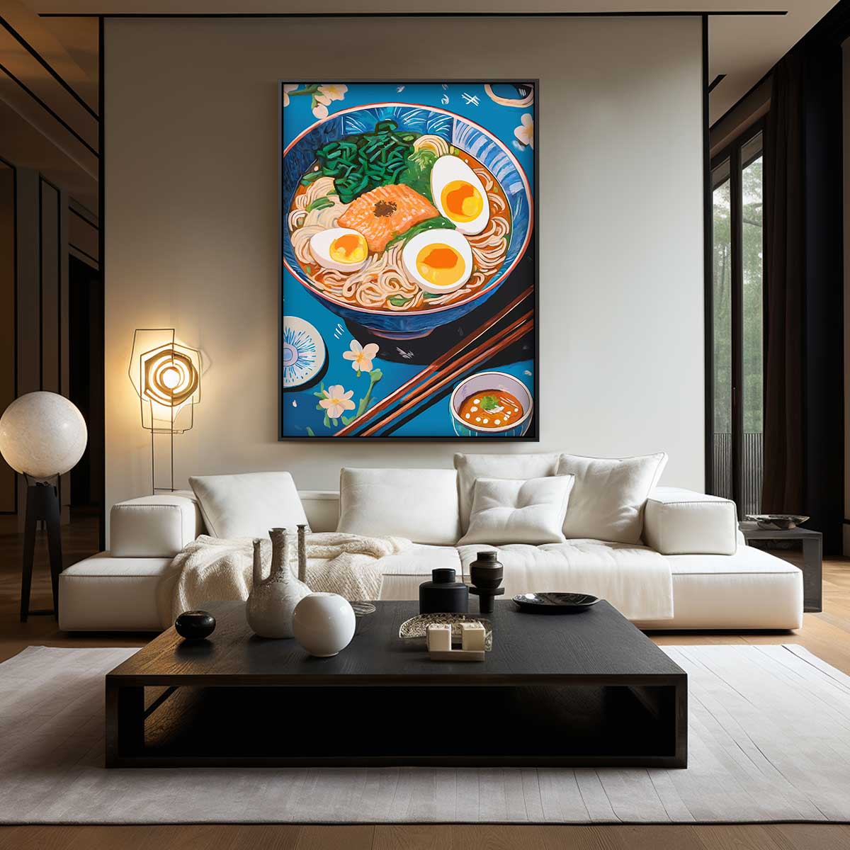Kleurrijke Ramen Illustratie Kunstwerk-canvas-dibond-plexiglas-wanddecoratie-WallArtistic