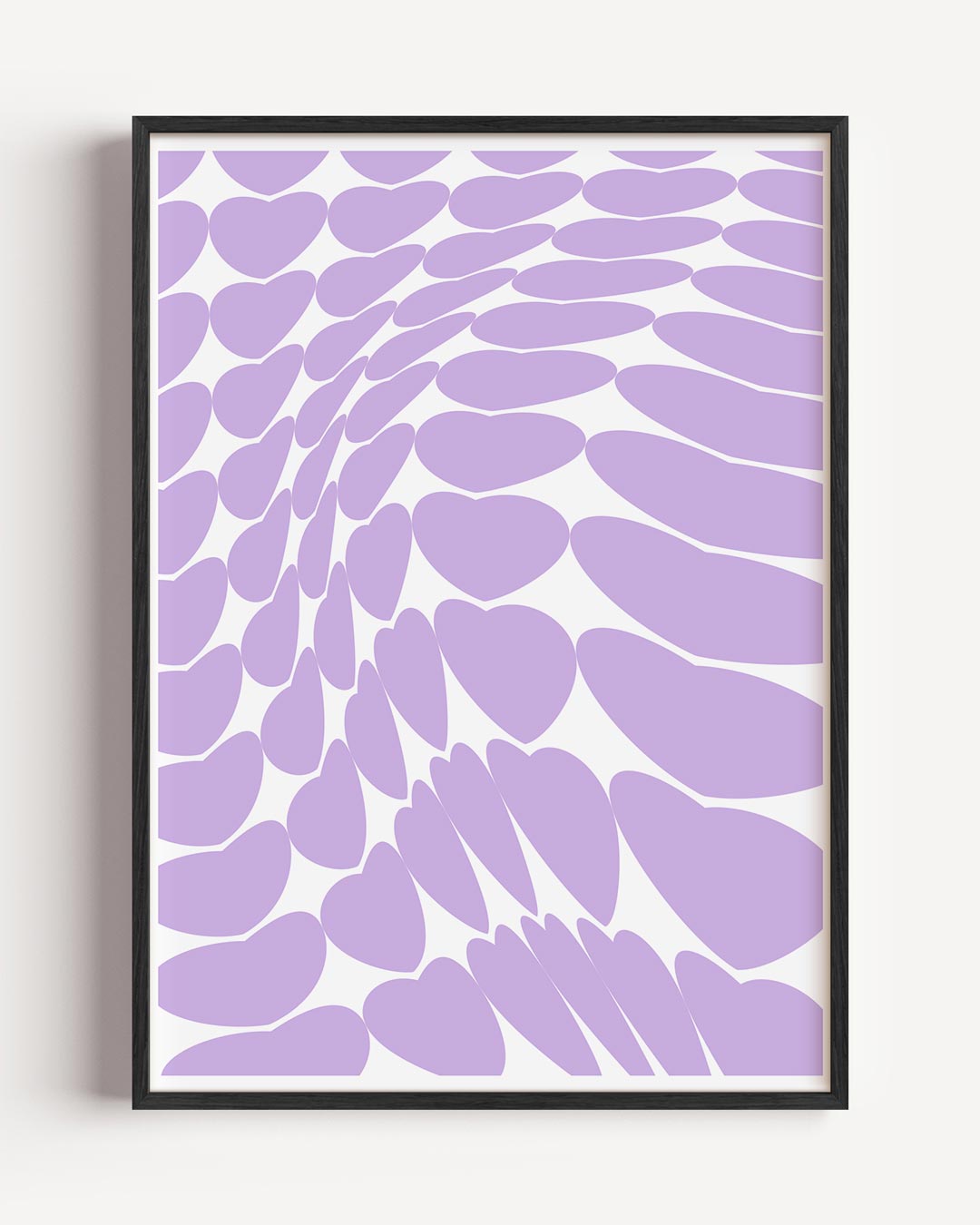 Liefdevolle Hartspiralen Poster-WallArtistic