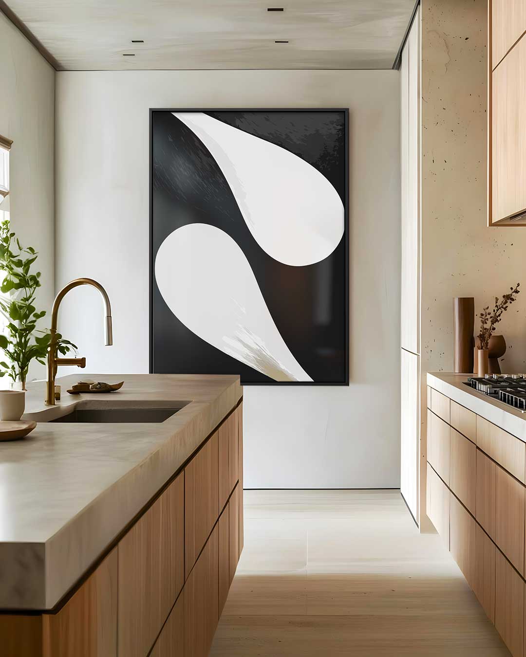 Vloeiende Stroom Kunstwerk-canvas-dibond-plexiglas-wanddecoratie-WallArtistic