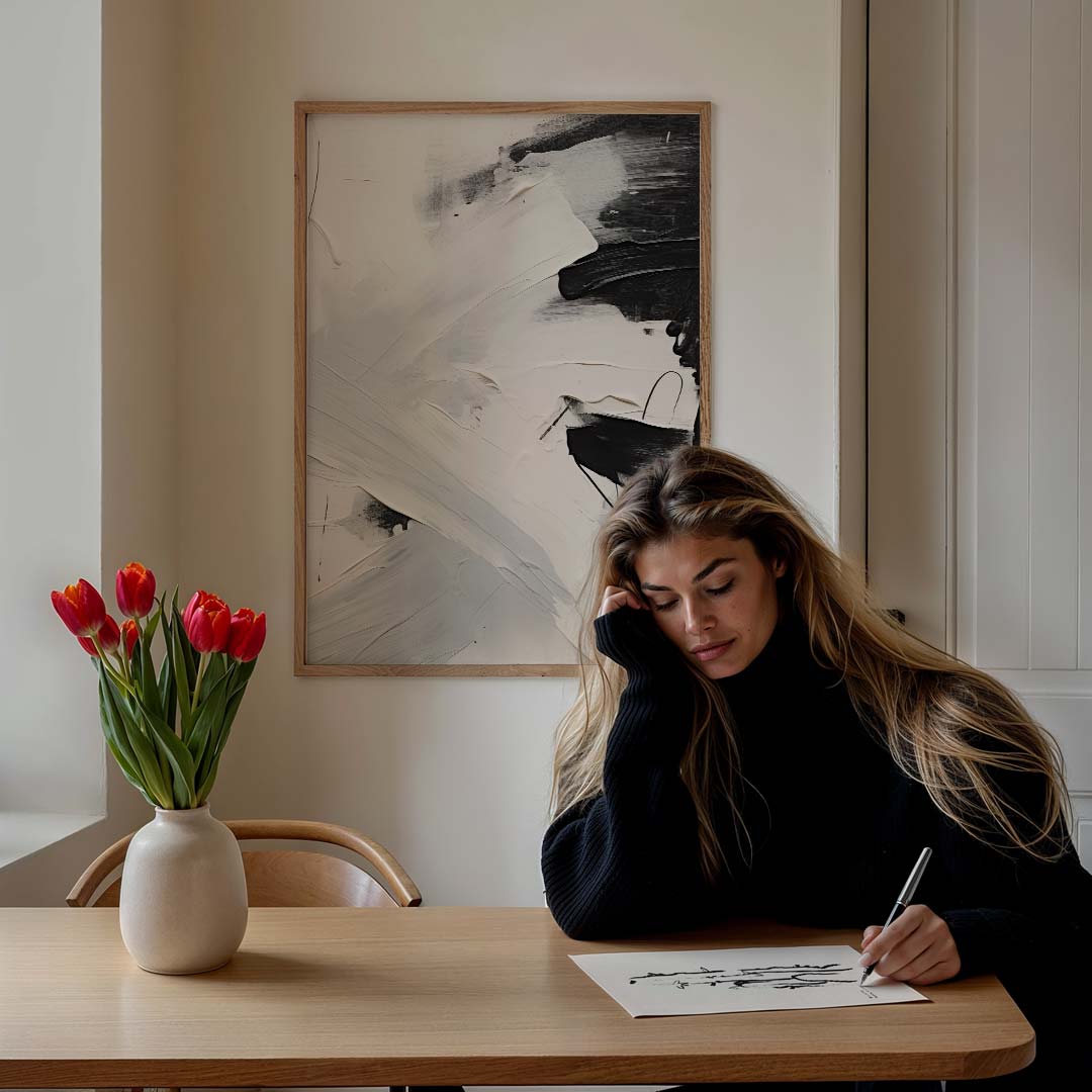 Modern Abstracte Kunstprint Poster-WallArtistic